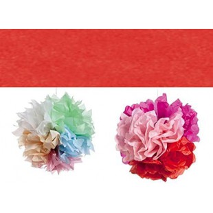 folia Papier de soie, (L)500 x (H)700mm, 20 g/m2, rouge