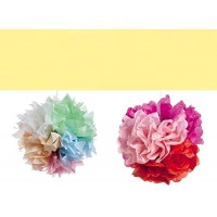 folia Papier de soie, (L)500 x (H)700mm, 20 g/m2, jaune