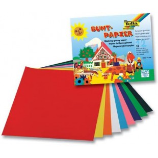 folia Bloc de papier brillant, 12 feuilles, 82 g/m2
