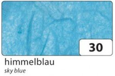 Lot de 10 : folia Soie de paille, (L)470 x (H)640 mm, bleu ciel