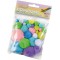 folia Pompons, 30 pièces, tailles assorties, couleurs pastel