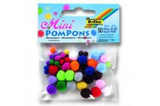 folia Mini pompons, 50 pièces, assorti