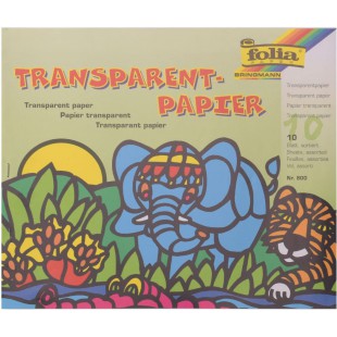 folia Cahier de papier transparent, 140 x 200 mm,10 feuilles