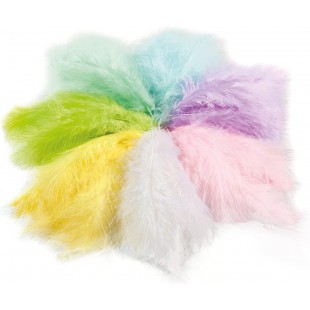 folia Plumes soyeuses, 100 g, couleurs pastel