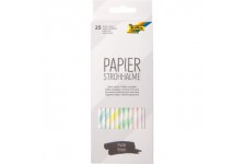 folia Paille en papier 'PASTEL STRIPES', longueur : 200 mm