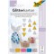 folia Carton à paillettes 'GROS', 174 x 245 mm, 300 g/m2