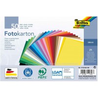 folia Papier cartonné, A5, 300 g/m2, 25 couleurs assorties