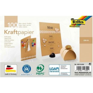 folia Papier kraft, 120 g/m2, A5, 100 feuilles