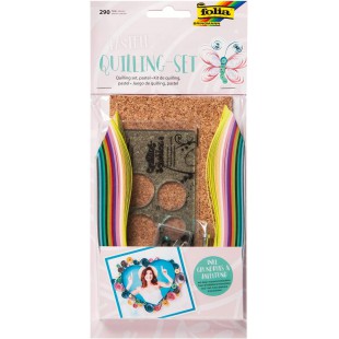 folia Kit de quilling PASTELL, 290 pièces