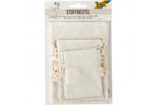 folia Sachet en tissu NATURE, assorti dans 3 tailles