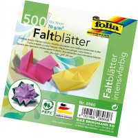 folia Feuille de papier à plier, 100 x 100 mm, 70 g/m2