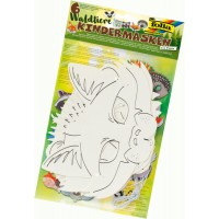 folia Masques pour enfants 'Animaux de la forêt', blanc