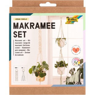 folia Kit macramé URBAN JUNGLE, 7 pièces