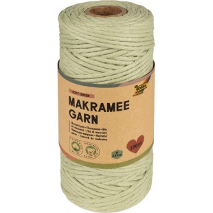 folia Fil de macramé SOFT GREEN, longueur: 100 m