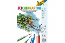 folia Feuille de carton à dessin, A3, 200 g/m2, blanc