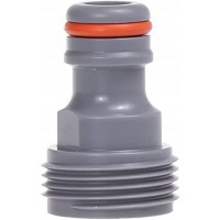 Bradas Adaptateur WHITE LINE, filetage extérieur 3/4', gris