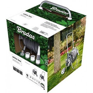 Bradas Dévidoir de tuyau WHITE SILVER PLUS, kit, 1/2', 50 m