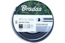 Bradas Tuyau d'arrosege WHITE LINE, 1/2', argent/blanc, 20 m