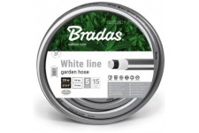 Bradas Tuyau d'arrosege WHITE LINE, 3/4', argent/blanc, 20 m