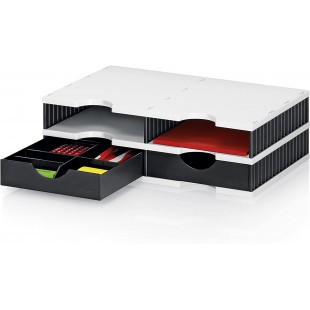 styro Station de classement styrodoc duo, 4 compartiments,