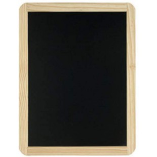 Lot de 2 : Wonday Ardoise en bois, uni, (l)400 x (H)600 mm, noir