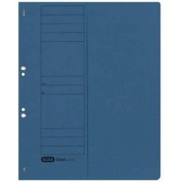 Lot de 50 : ELBA Chemise à oeillets en carton, bleu, rabat sur la face