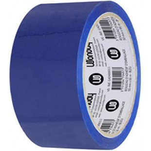 Wonday Ruban adhésif d'emballage, en PP, 50 mm x 66 m, bleu