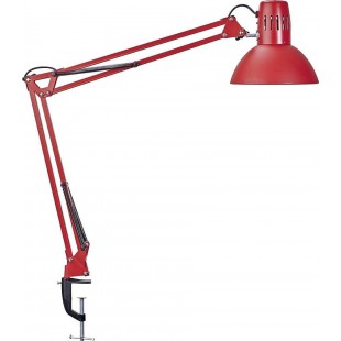 MAUL Lampe de bureau MAULstudy, avec pince, rouge