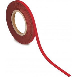 MAUL Ruban magnétique, 10 mm x 10 m, épaisseur: 1 mm, rouge