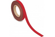 MAUL Ruban magnétique, 20 mm x 10 m, épaisseur: 1 mm, rouge