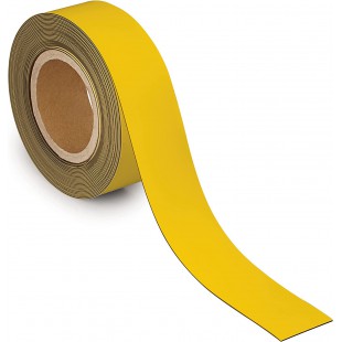 MAUL Ruban magnétique, 50 mm x 10 m, épaisseur: 1 mm, jaune