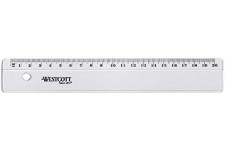 WESTCOTT Règle plate, en plastique, longueur: 500 mm