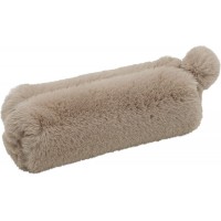 WEDO Trousse 'FLUFFY', en peluche, marron clair