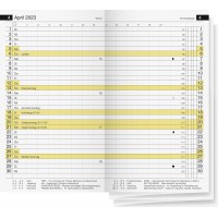 Lot de 10 : Rido/Idé Calendrier Mensuel De Rechange Modèle Mini Agenda D 15 2023 - Dimensions De La Feuille : 8,7 X 15,3 Cm.