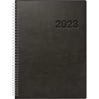 Rido/Idé 7027501903 Journalier Buchkalender 2023 Modell Conform 1 Seite 1 Tag Blattgröße 21 X 29,1 Cm Plastique-Einband Noir 
