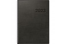 Rido/Idé 7027501903 Journalier Buchkalender 2023 Modell Conform 1 Seite 1 Tag Blattgröße 21 X 29,1 Cm Plastique-Einband Noir 