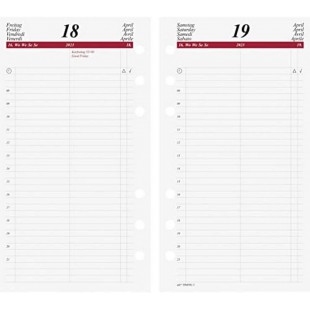 Rido/Idé Calendrier Journalier Timing 2 2023 - Dimensions De La Feuille : 9,3 X 17,2 Cm.