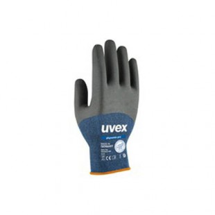 Lot de 10 : uvex Gants de travail phynomic pro, bleu/anthracite, T.9