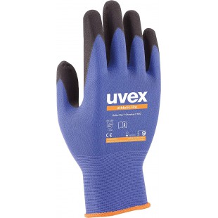 Lot de 10 : uvex Gants de travail athletic lite, bleu/anthracite, T. 8