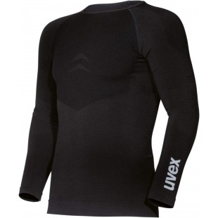 uvex T-shirt à manches longues pour hommes, XL/XXL, noir