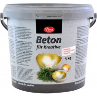 ViVA DECOR Béton pour créatifs, à grain fin, seau de 5 kg