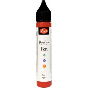 ViVA DECOR Stylo à perles, 28 ml, rouge