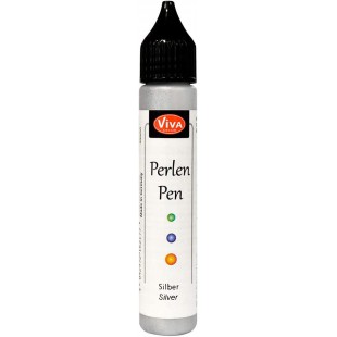 ViVA DECOR Stylo à perles, 28 ml, argent