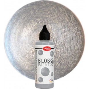 ViVA DECOR Blob Paint, 90 ml, argent métallisé