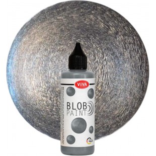 ViVA DECOR Blob Paint, 90 ml, acier métallisé