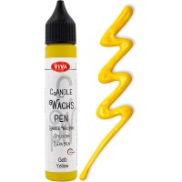 ViVA DECOR Candle Wachs Pen, 28 ml, jaune