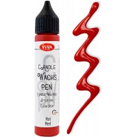 ViVA DECOR Candle Wachs Pen, 28 ml, rouge