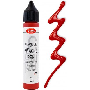ViVA DECOR Candle Wachs Pen, 28 ml, rouge