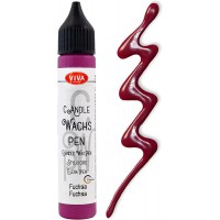 ViVA DECOR Candle Wachs Pen, 28 ml, fuchsia