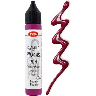 ViVA DECOR Candle Wachs Pen, 28 ml, fuchsia